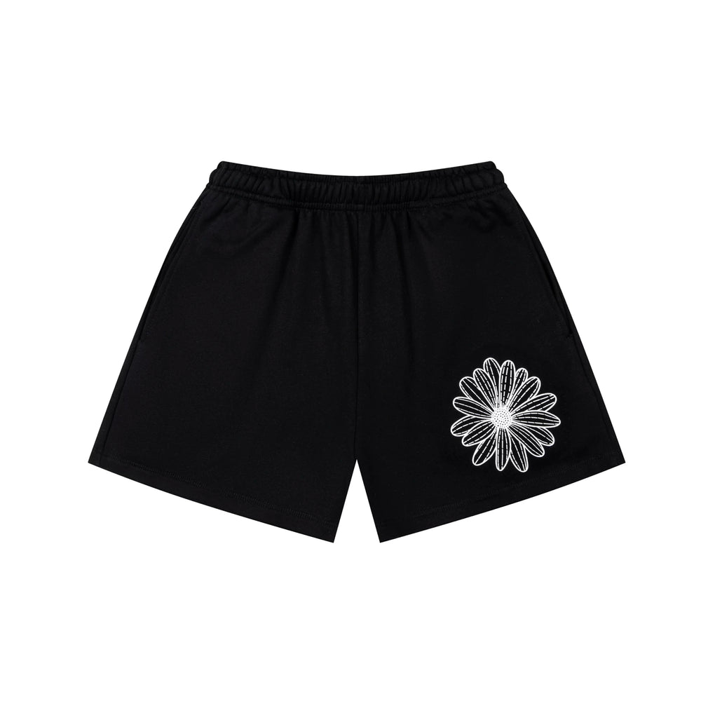 Mardi Flower Print Summer Casual Lounge Cotton Shorts