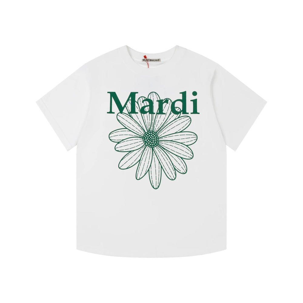 Mardi Daisy Print Summer Casual Cotton Tee Unisex