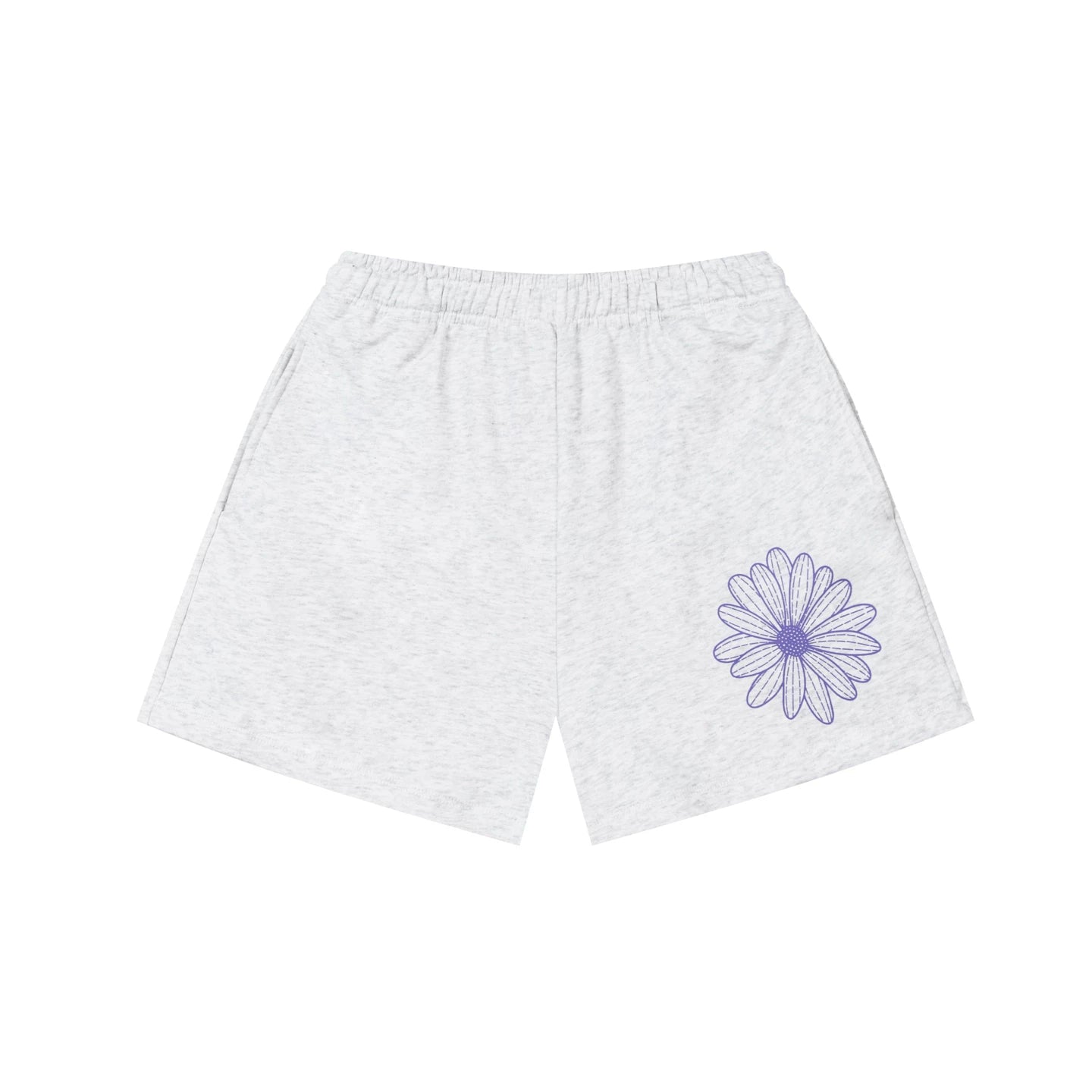 Mardi Flower Print Summer Casual Lounge Cotton Shorts