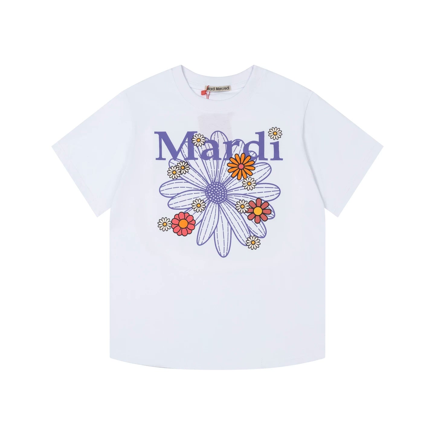 Mardi Daisy Print Summer Casual Cotton Tee Unisex