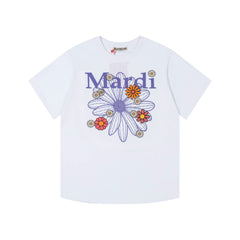 Mardi Daisy Print Summer Casual Cotton Tee Unisex