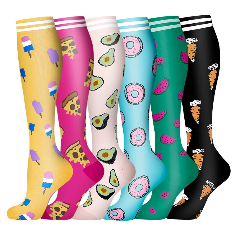 Unisex Compression Sports Socks Moisture Wicking Multi Pack