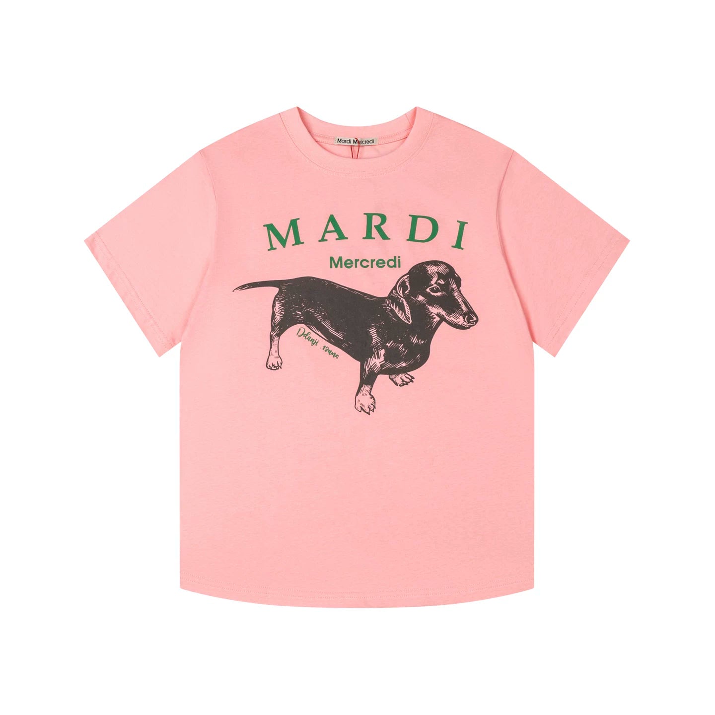 Mardi Dachshund Graphic Summer Casual Cotton Tee Unisex