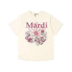 Mardi Daisy Print Summer Casual Cotton Tee Unisex