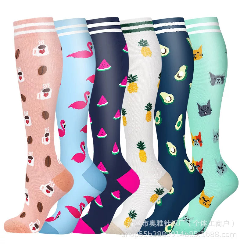 Unisex Compression Sports Socks Moisture Wicking Multi Pack