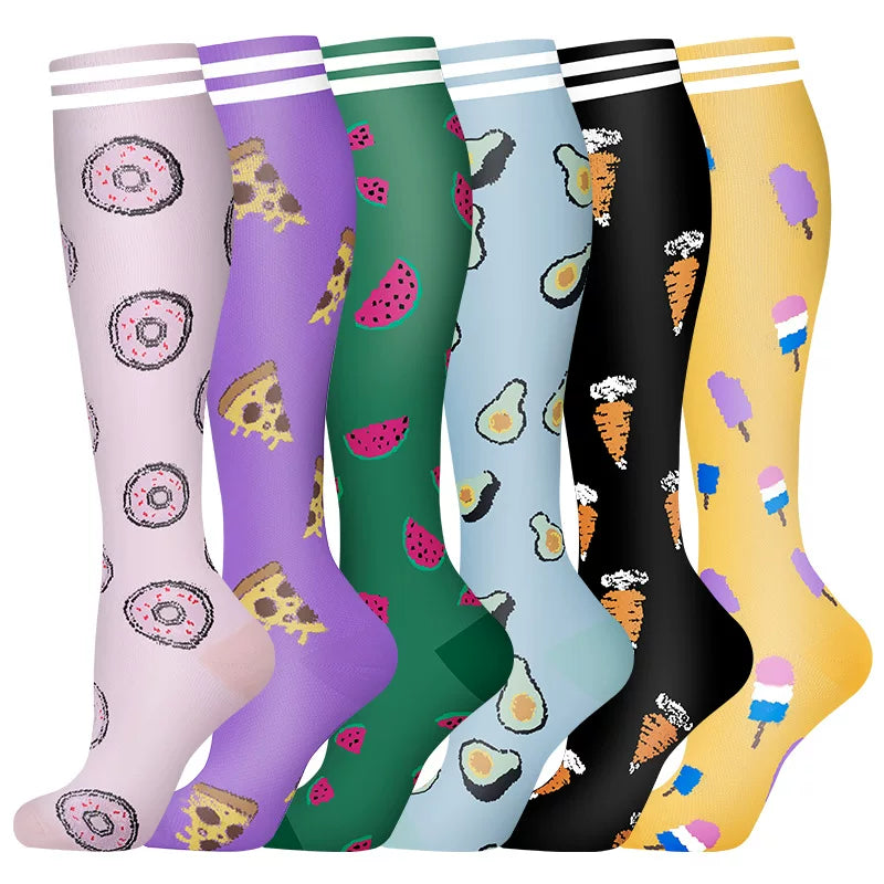 Unisex Compression Sports Socks Moisture Wicking Multi Pack