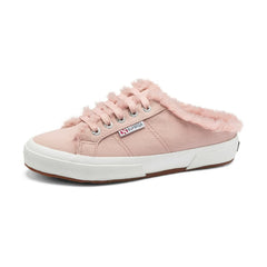 Superga Warm Fleece Lined Canvas Mule Slippers Shoes