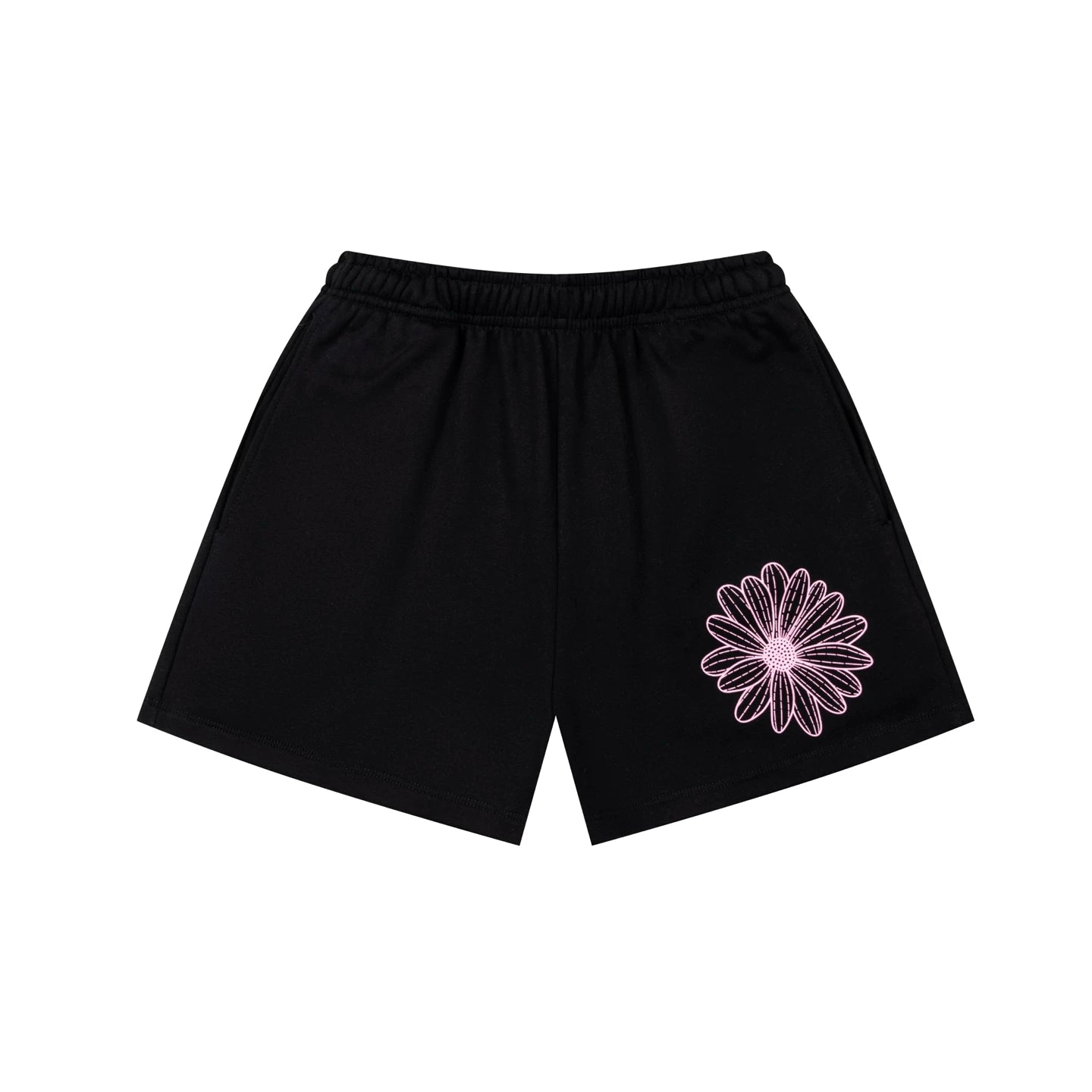 Mardi Flower Print Summer Casual Lounge Cotton Shorts
