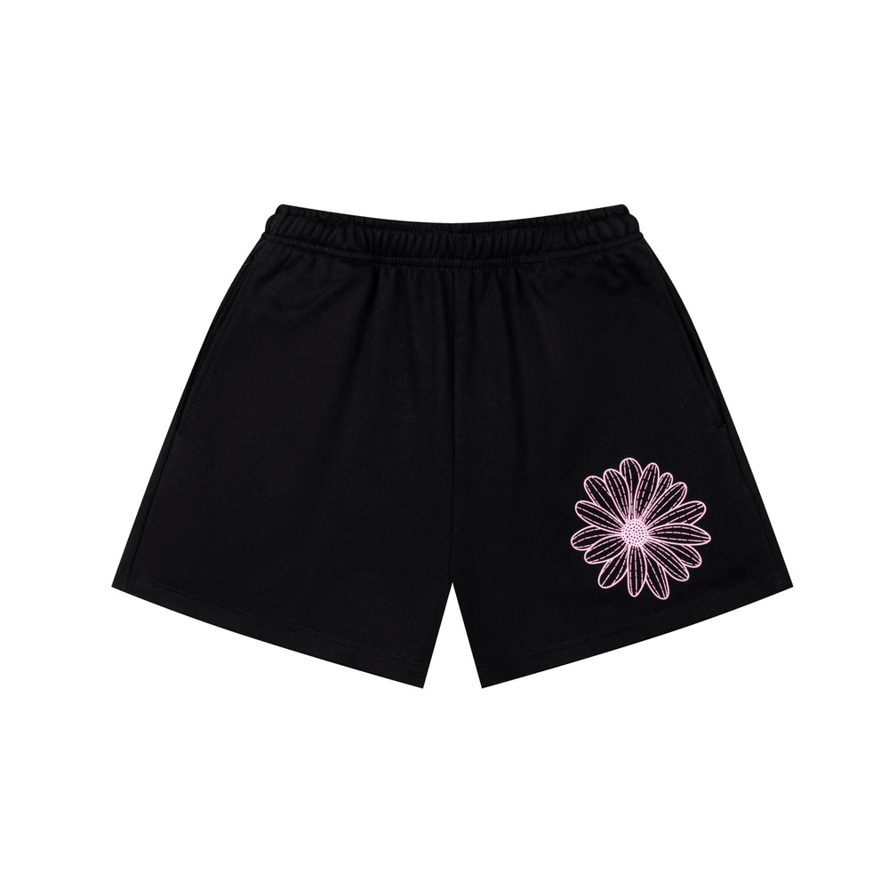 Mardi Flower Print Summer Casual Lounge Cotton Shorts