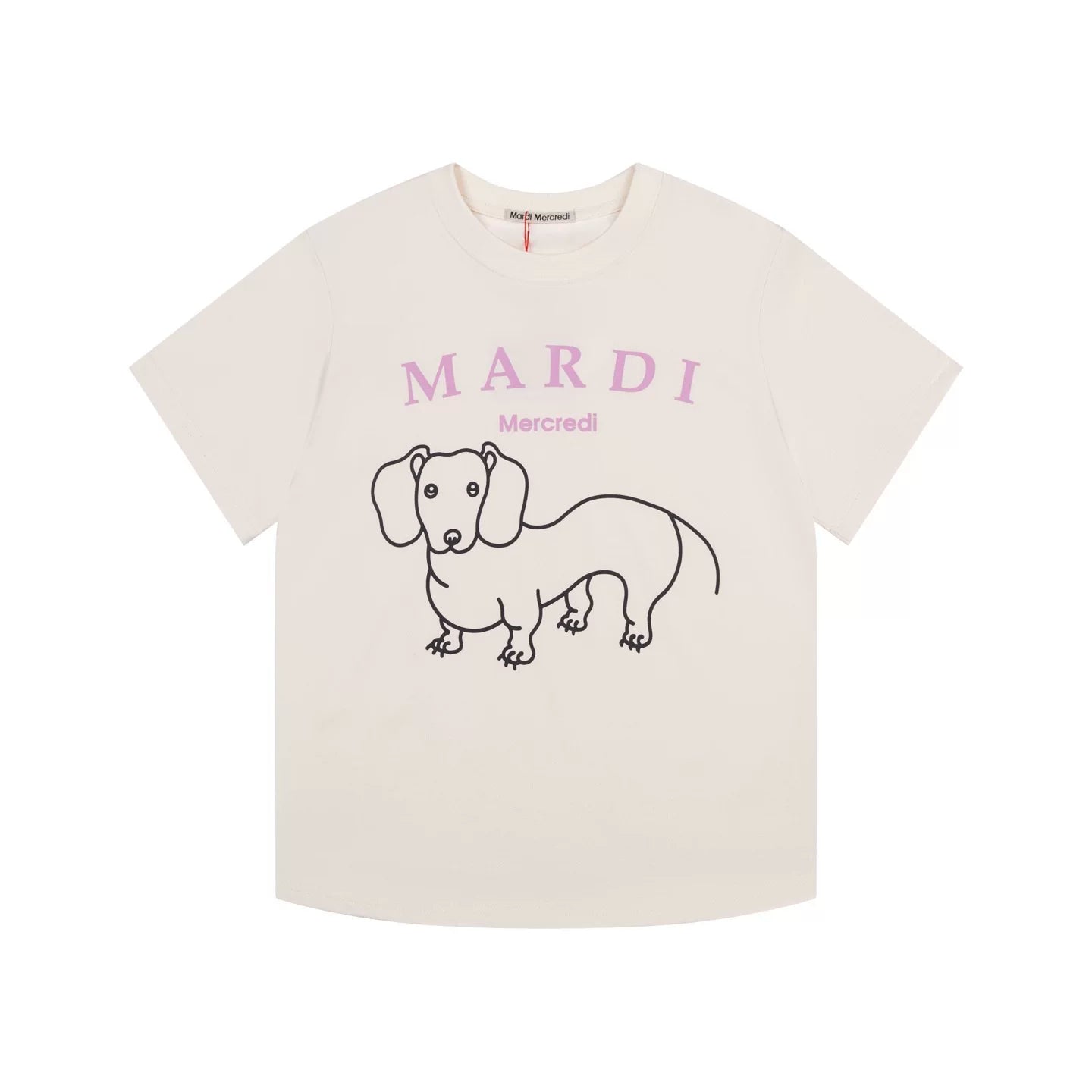 Mardi Dachshund Graphic Summer Casual Cotton Tee Unisex