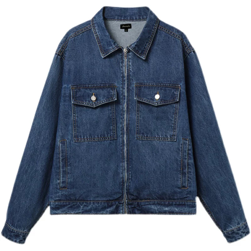 Vintage American Skate Washed Denim Cargo Jacket