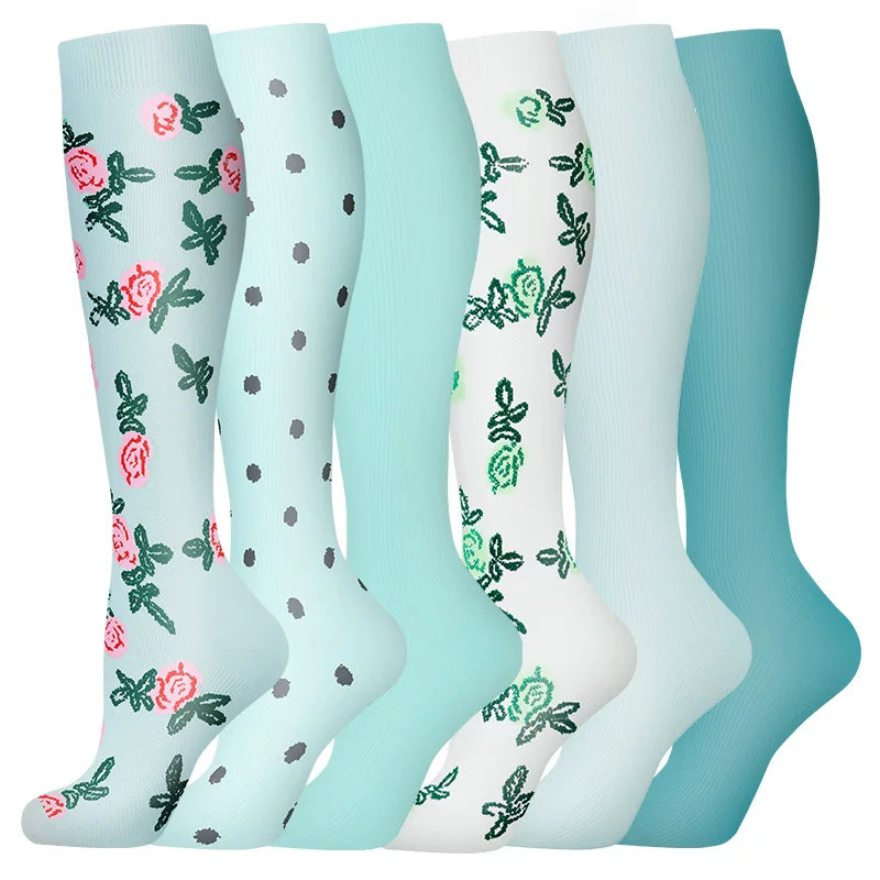Unisex Compression Sports Socks Moisture Wicking Multi Pack