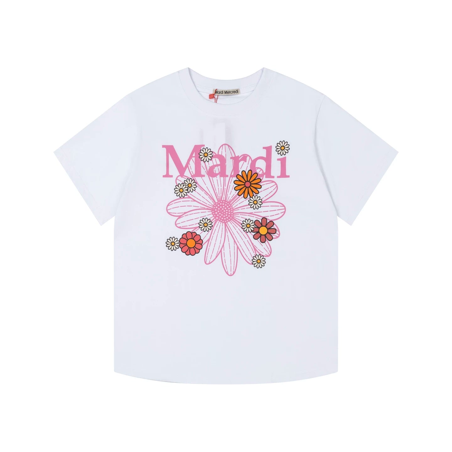 Mardi Daisy Print Summer Casual Cotton Tee Unisex