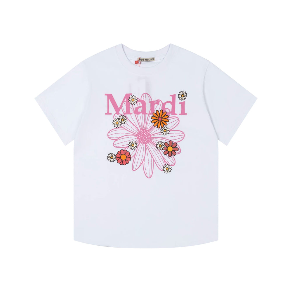 Mardi Daisy Print Summer Casual Cotton Tee Unisex