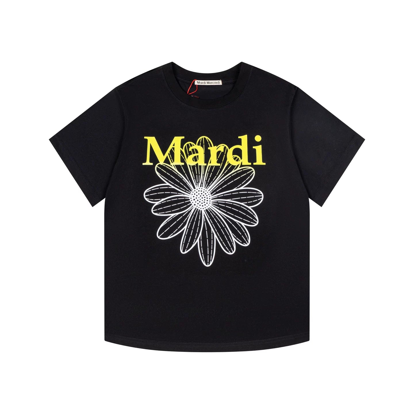 Mardi Gradient Flower Summer Cotton Casual Oversized Tee