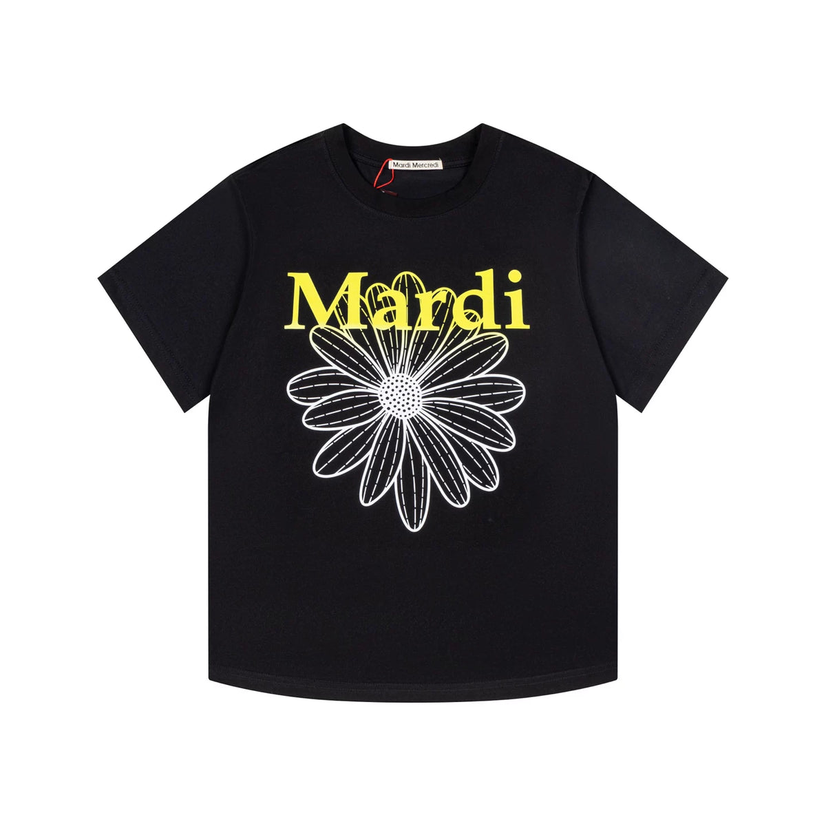 Mardi Gradient Flower Summer Cotton Casual Oversized Tee