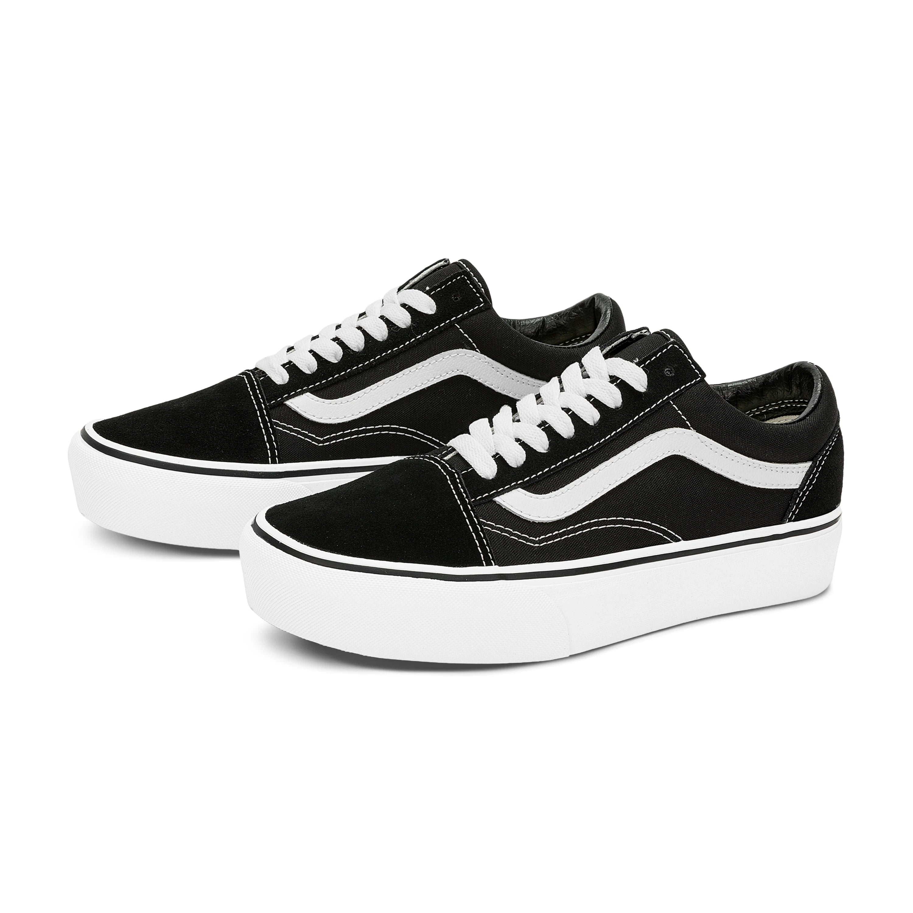 Vans Old Skool Platform Black Unisex Thick Sneakers
