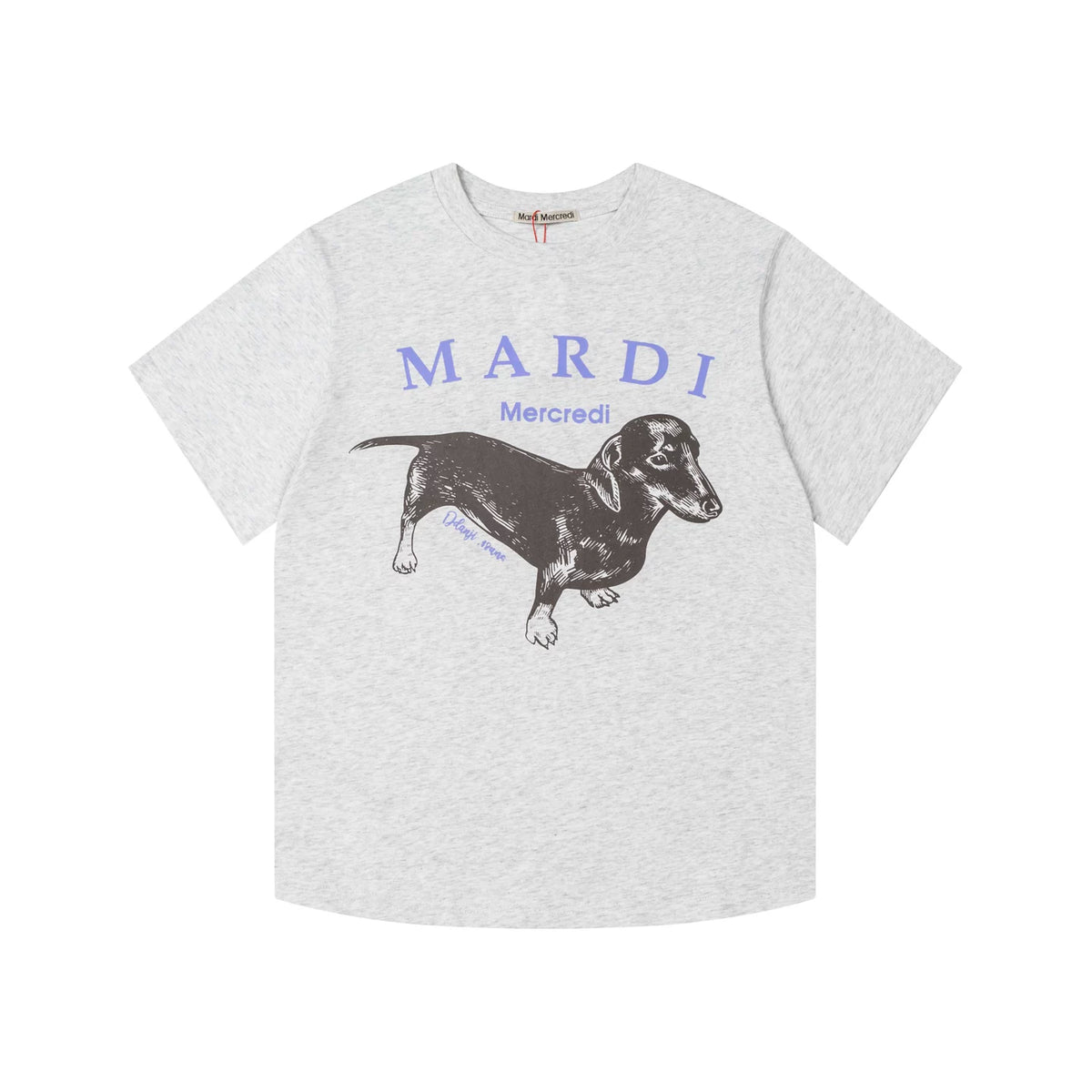 Mardi Dachshund Graphic Summer Casual Cotton Tee Unisex