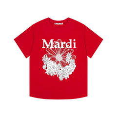 Mardi Daisy Print Summer Casual Cotton Tee Unisex