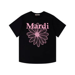 Mardi Daisy Print Summer Casual Cotton Tee Unisex