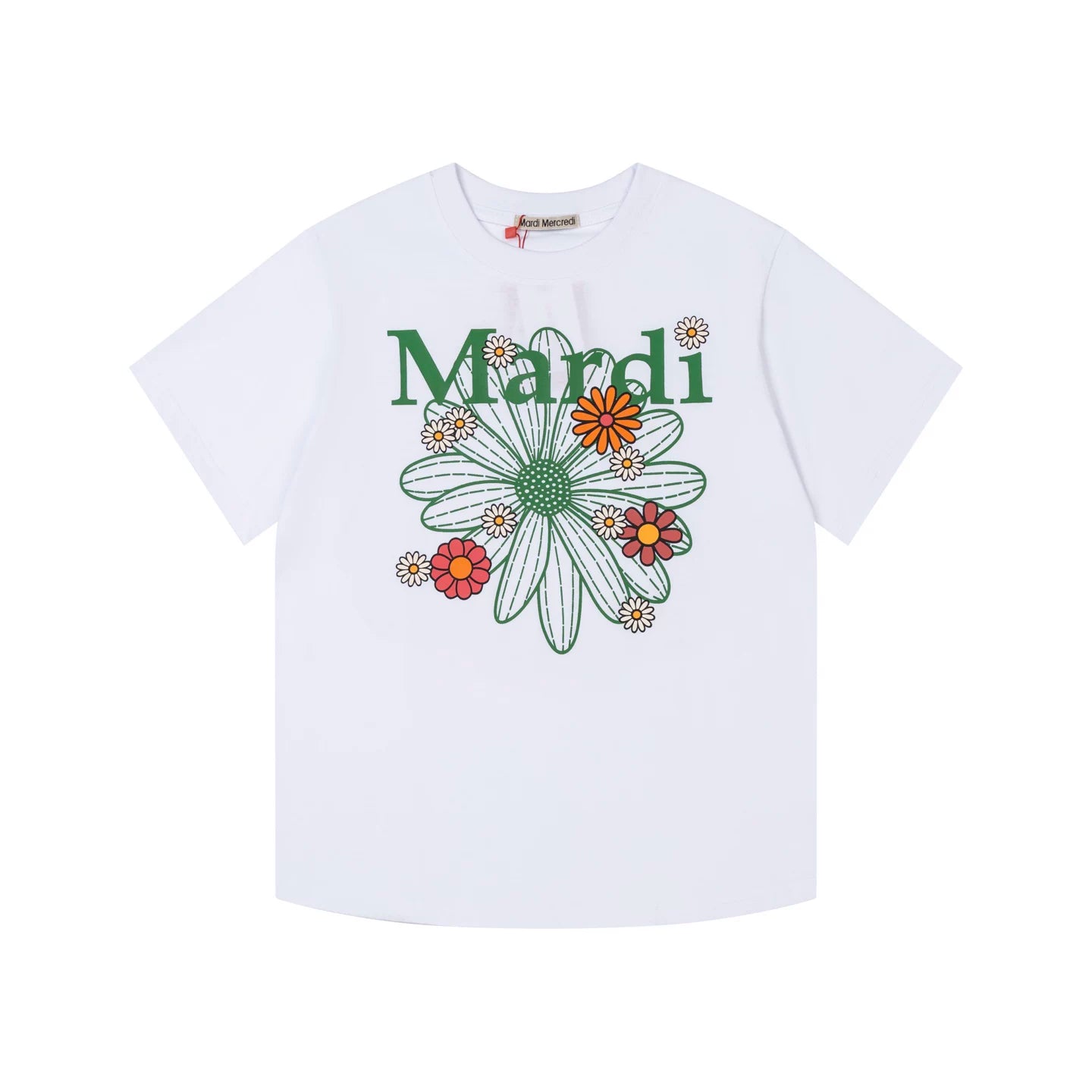 Mardi Daisy Print Summer Casual Cotton Tee Unisex