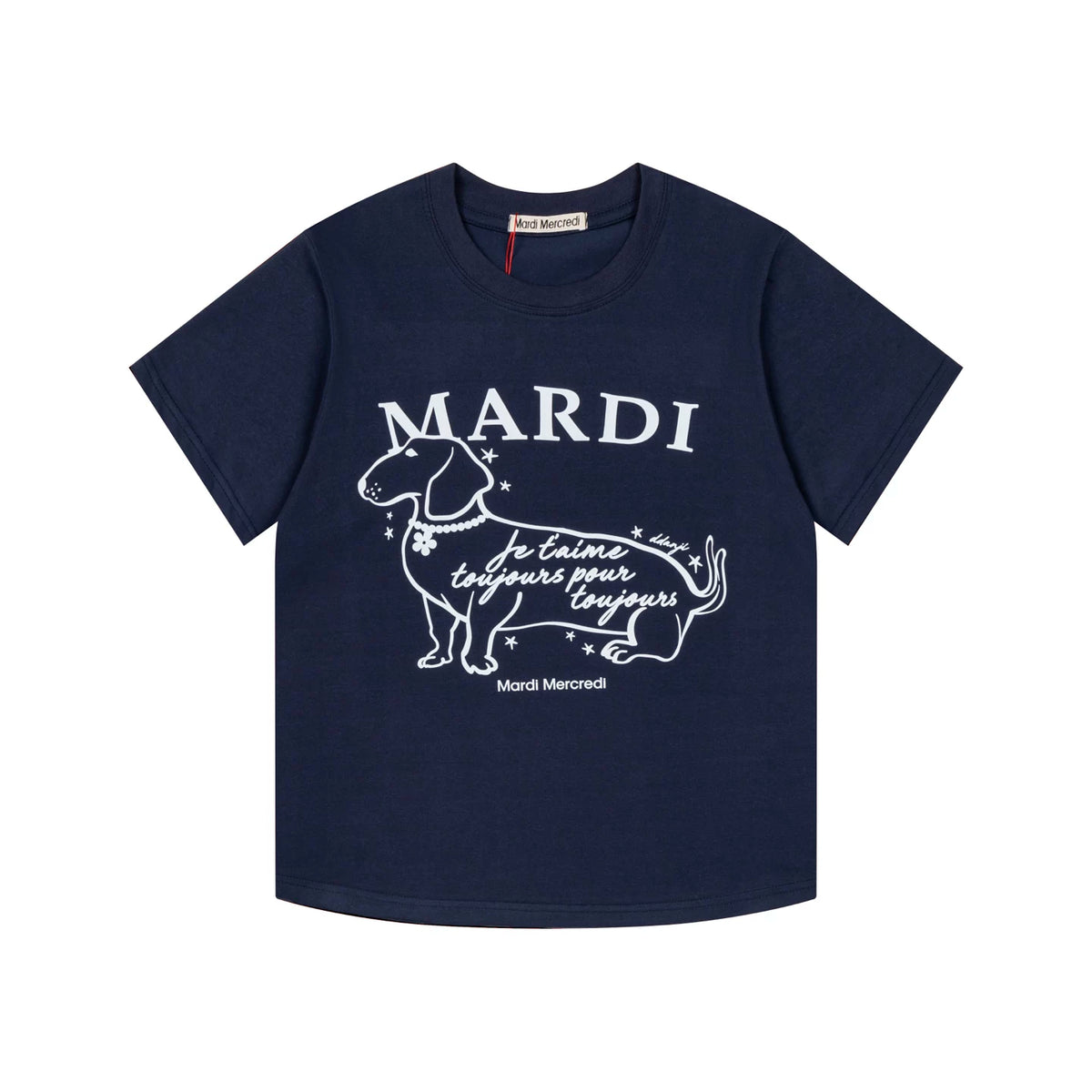 Mardi Dachshund Graphic Summer Casual Cotton Tee Unisex