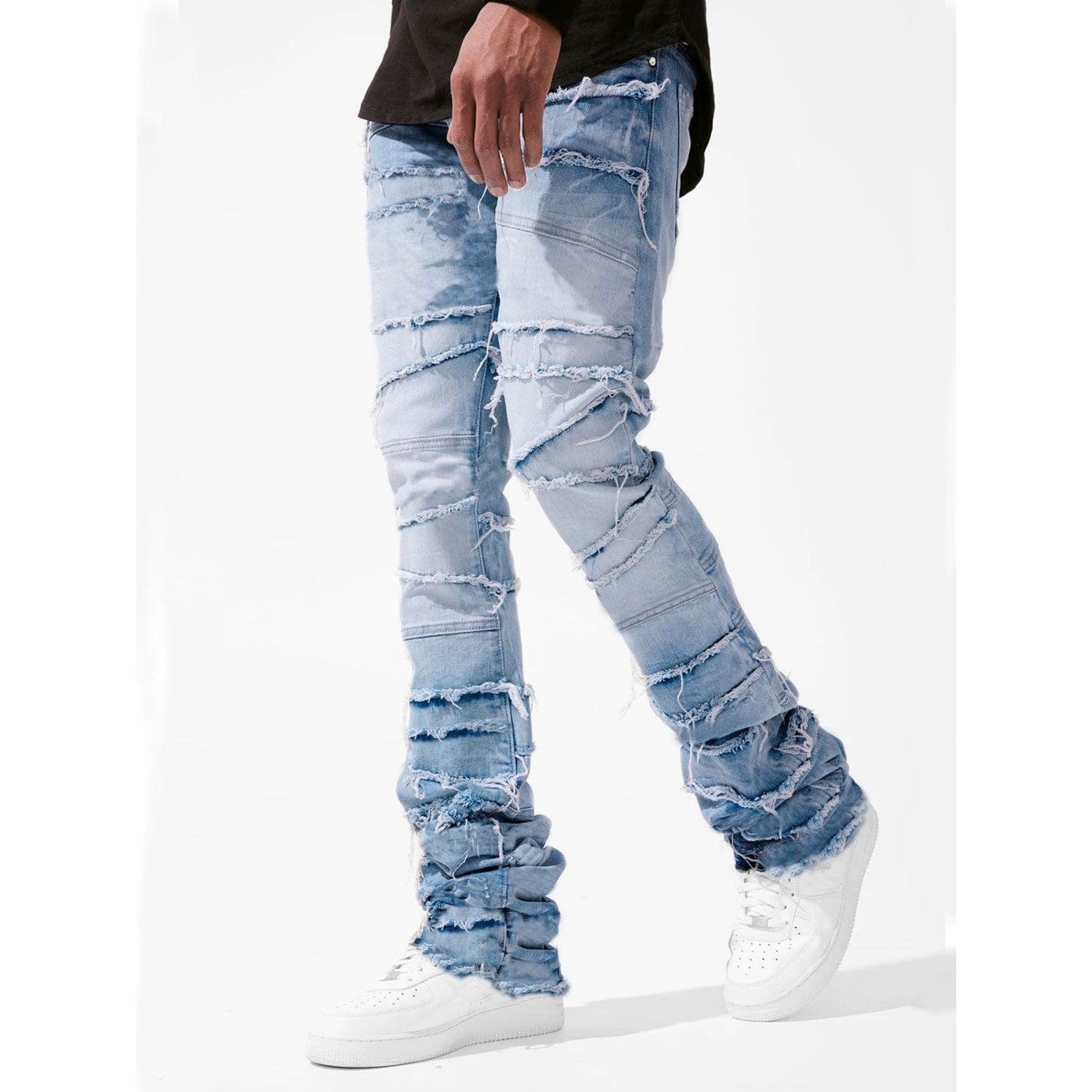 Men's New Trendy Straight Leg Stretch Denim Pants