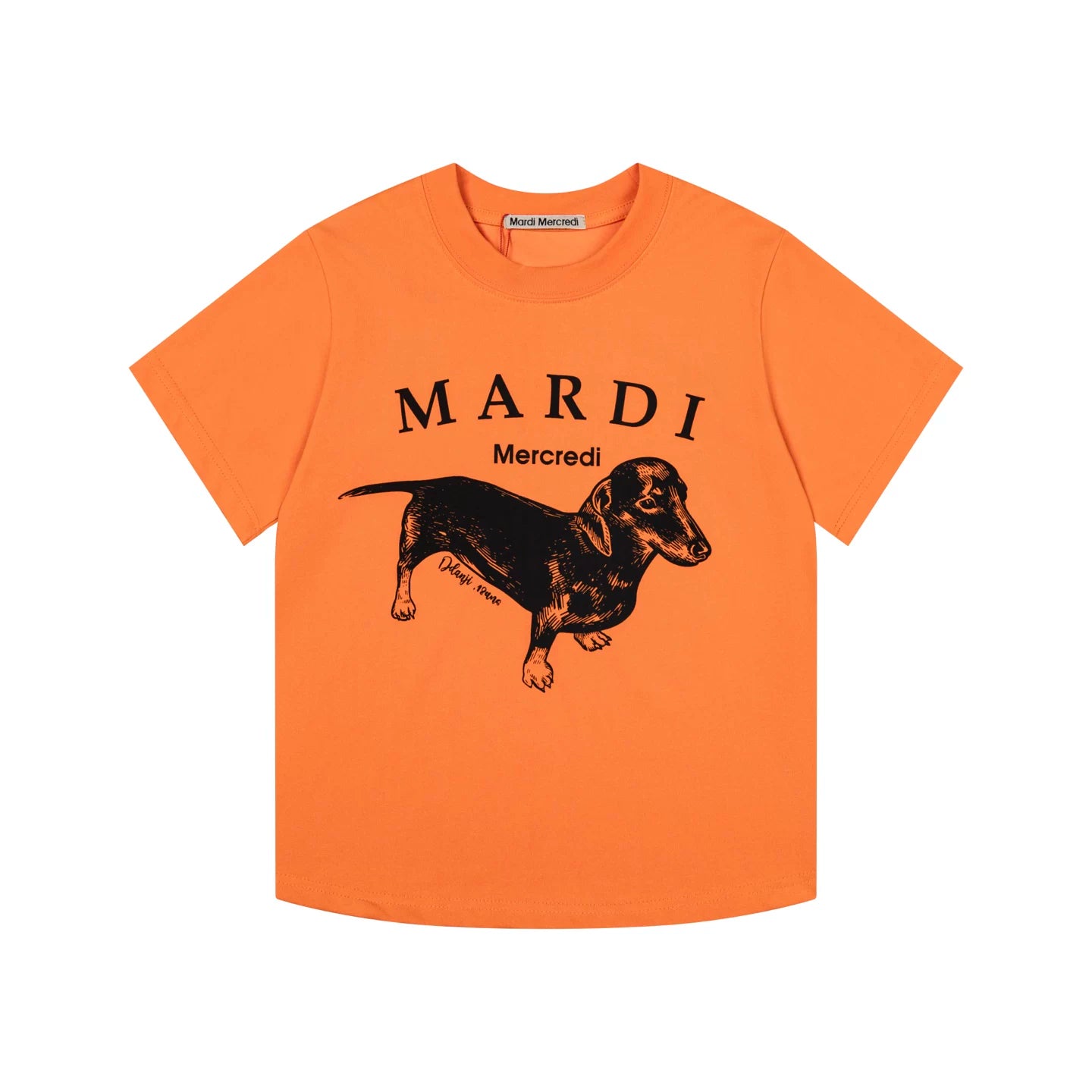 Mardi Dachshund Graphic Summer Casual Cotton Tee Unisex