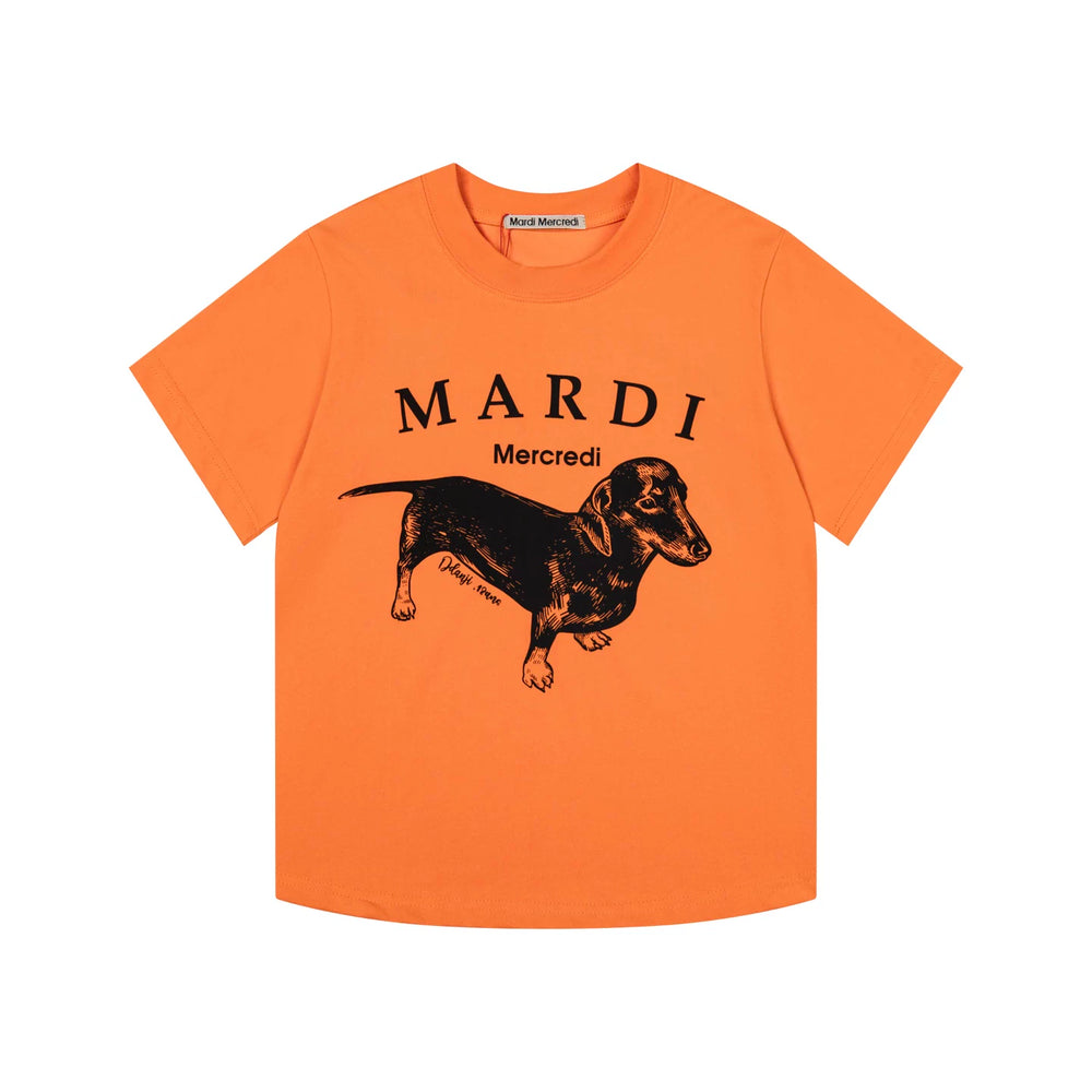 Mardi Dachshund Graphic Summer Casual Cotton Tee Unisex
