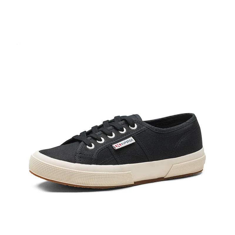 Superga White Canvas Sneakers Hidden Heel Platform Shoes