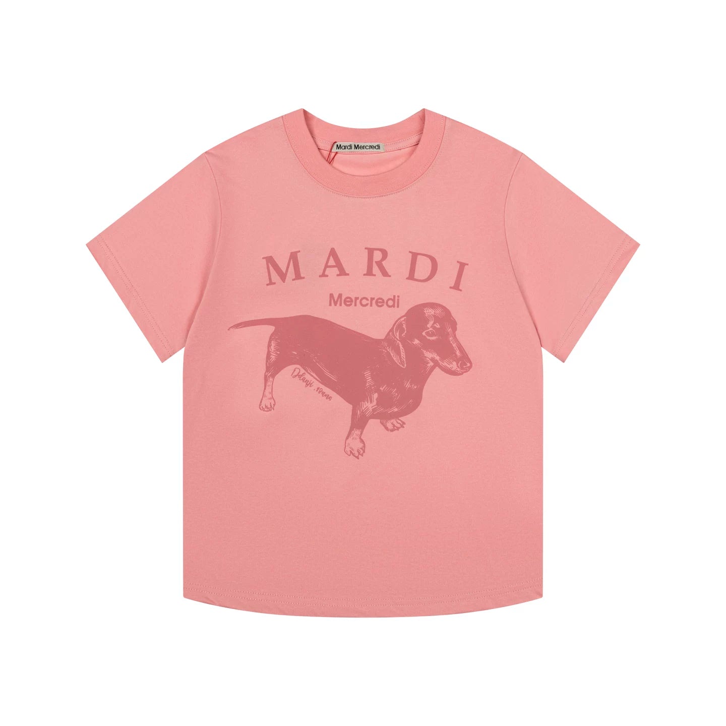 Mardi Dachshund Graphic Summer Casual Cotton Tee Unisex