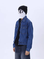 Vintage American Skate Washed Denim Cargo Jacket