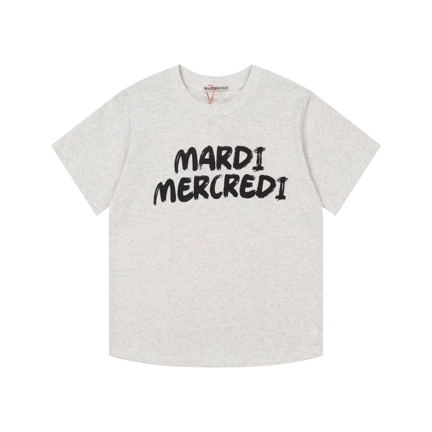 Mardi Graffiti Letter Graphic Summer Cotton Casual Tee