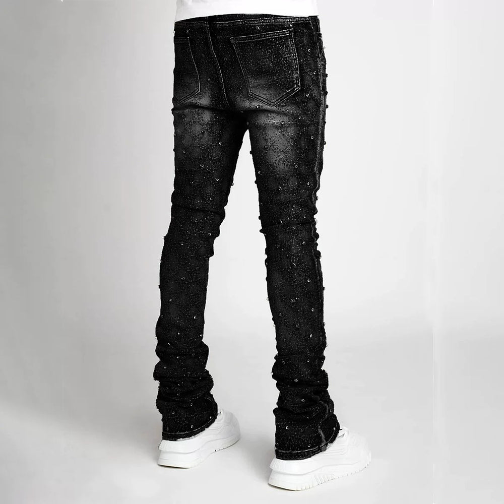 Men's Streetwear Casual Straight Leg Pure Cotton Jeans