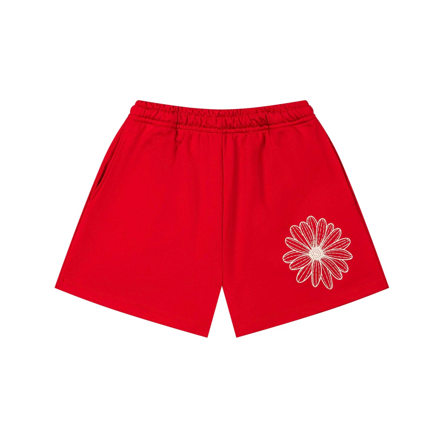 Mardi Flower Print Summer Casual Lounge Cotton Shorts