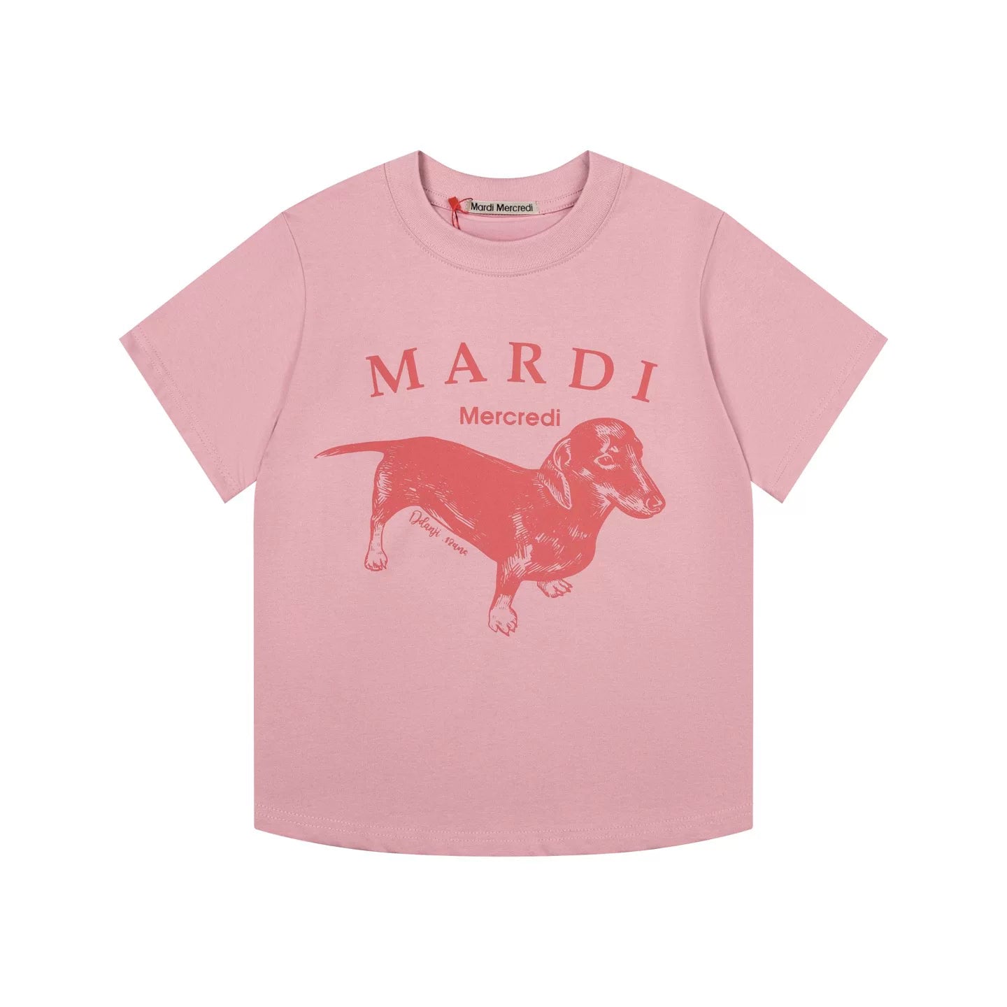 Mardi Dachshund Graphic Summer Casual Cotton Tee Unisex