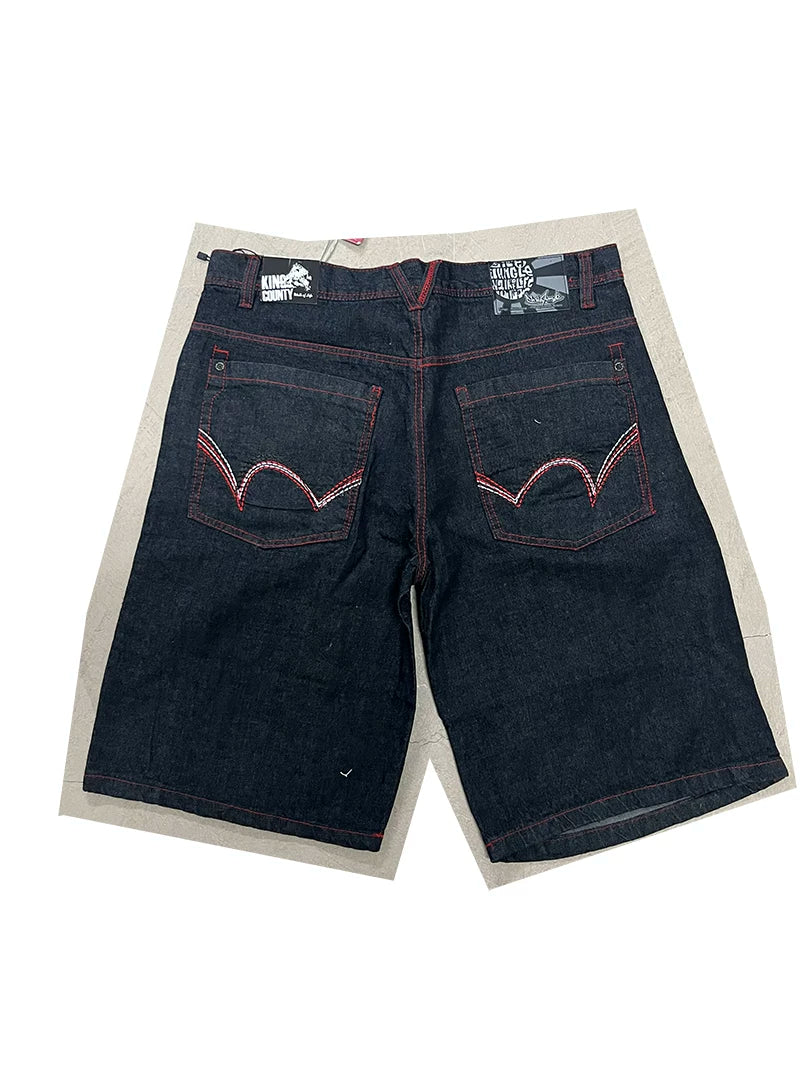 Vintage American Skate Embroidered Denim Shorts