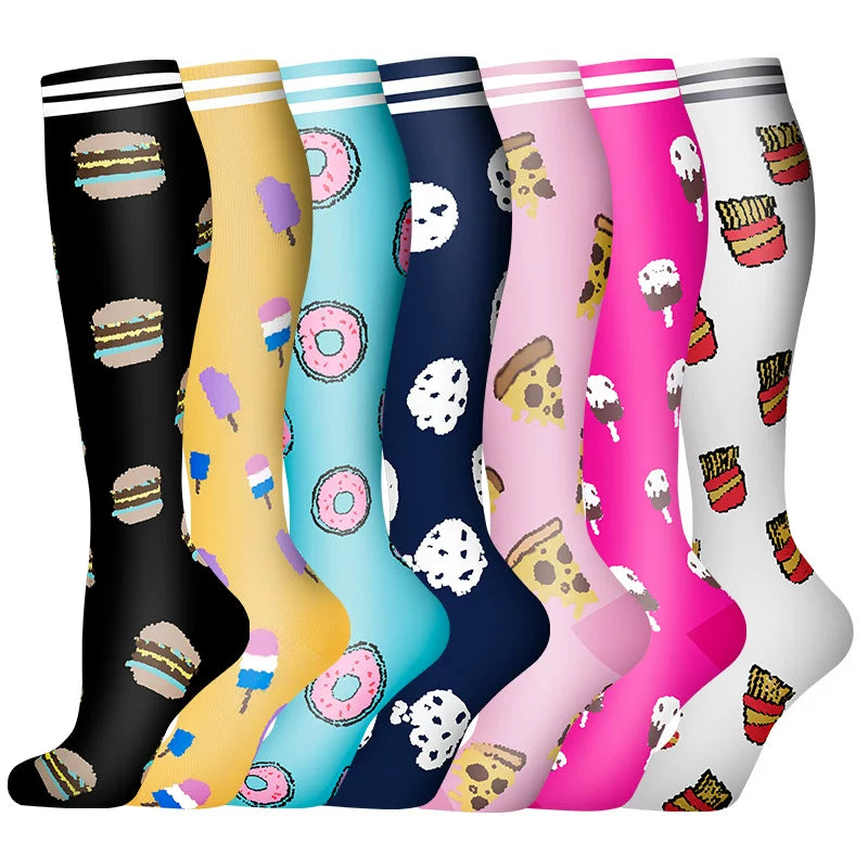 Unisex Compression Sports Socks Moisture Wicking Multi Pack