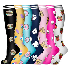 Unisex Compression Sports Socks Moisture Wicking Multi Pack