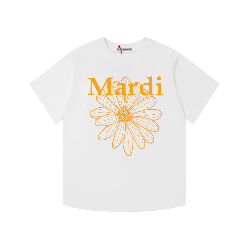 Mardi Daisy Print Summer Casual Cotton Tee Unisex