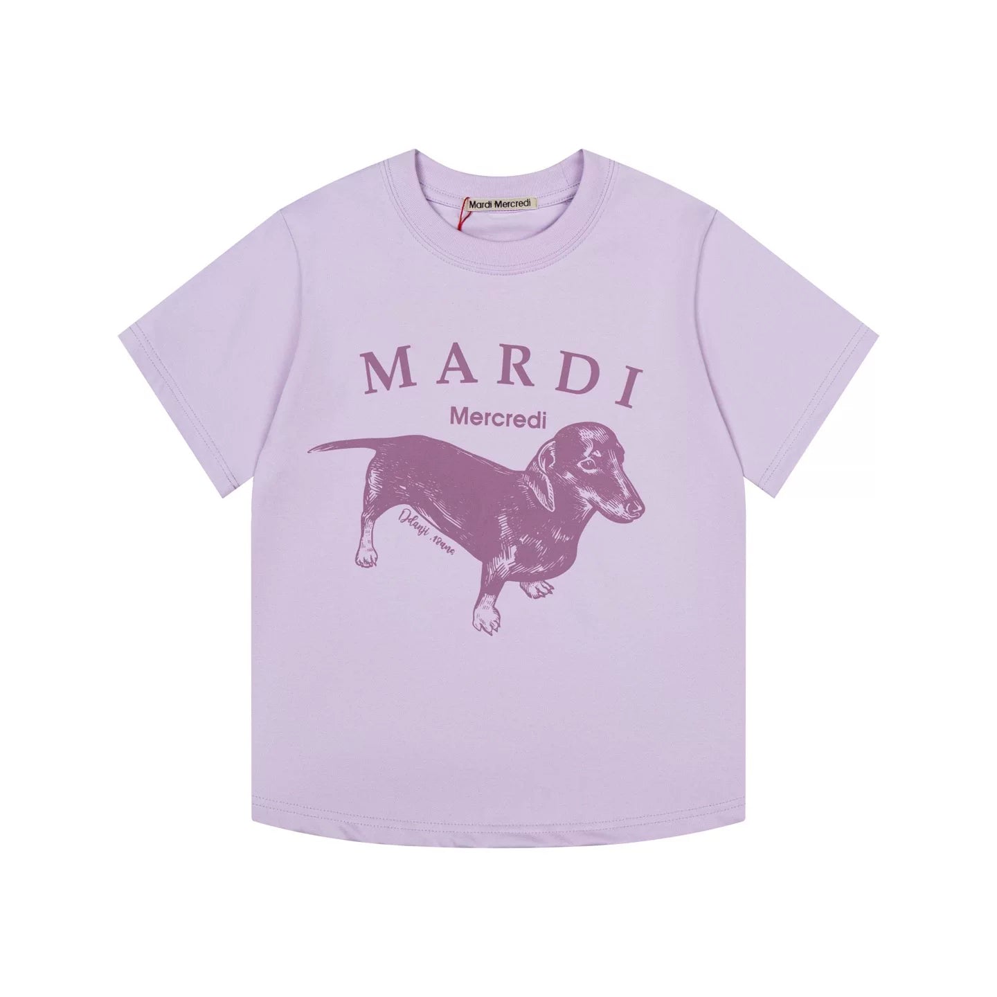 Mardi Dachshund Graphic Summer Casual Cotton Tee Unisex