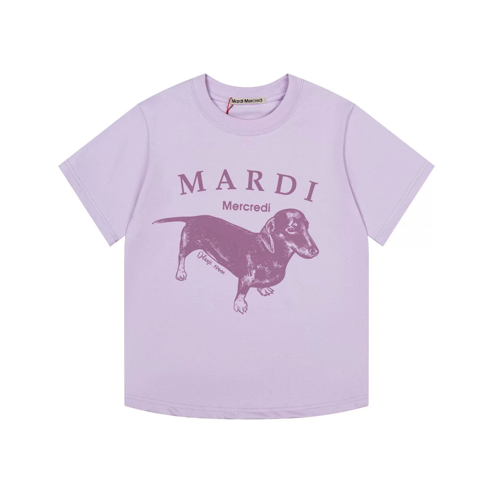 Mardi Dachshund Graphic Summer Casual Cotton Tee Unisex