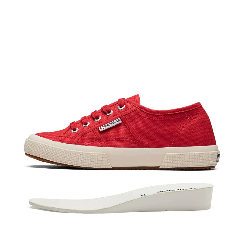 Superga 2750 Women Platform Wedge Canvas White Sneakers