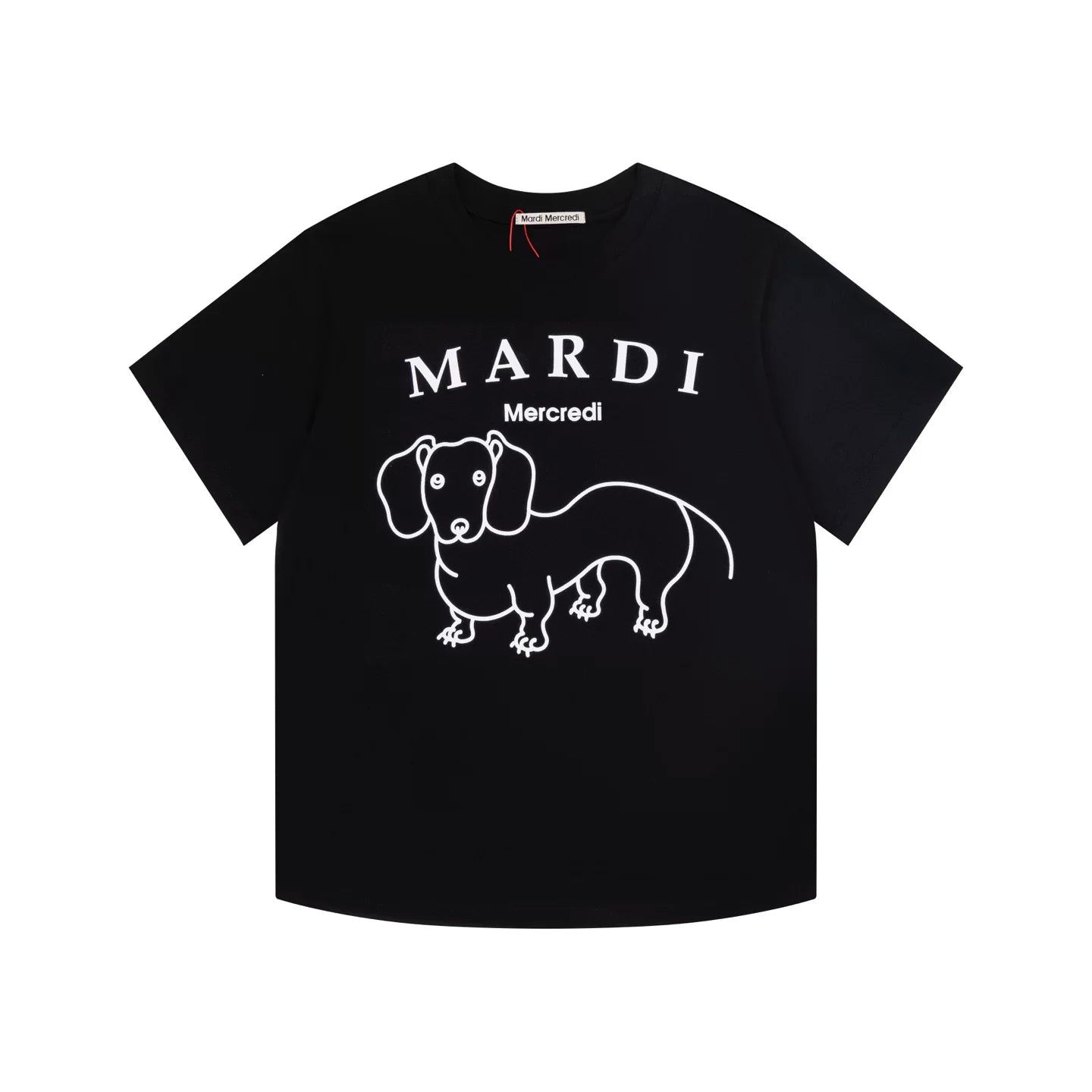 Mardi Dachshund Graphic Summer Casual Cotton Tee Unisex