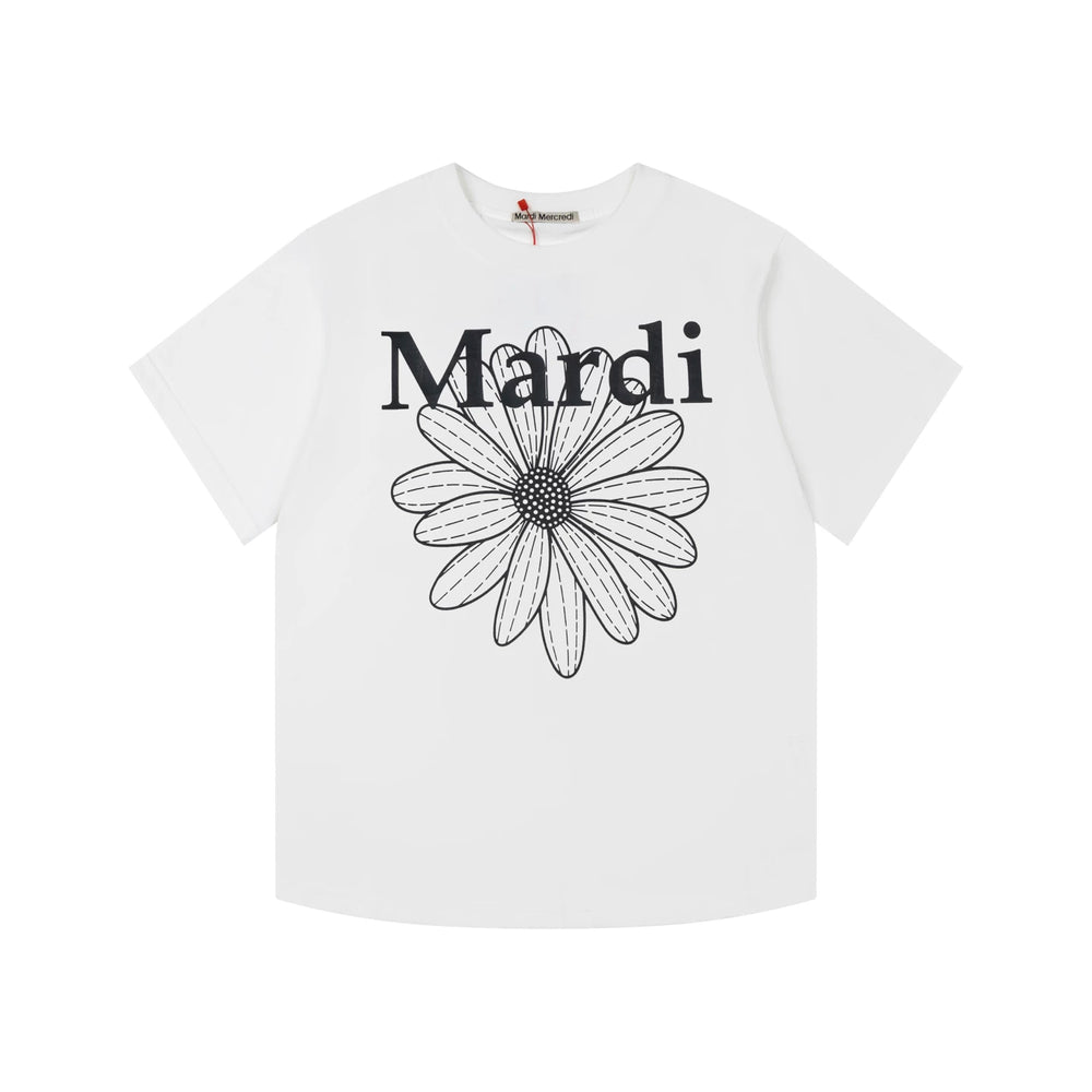 Mardi Daisy Print Summer Casual Cotton Tee Unisex