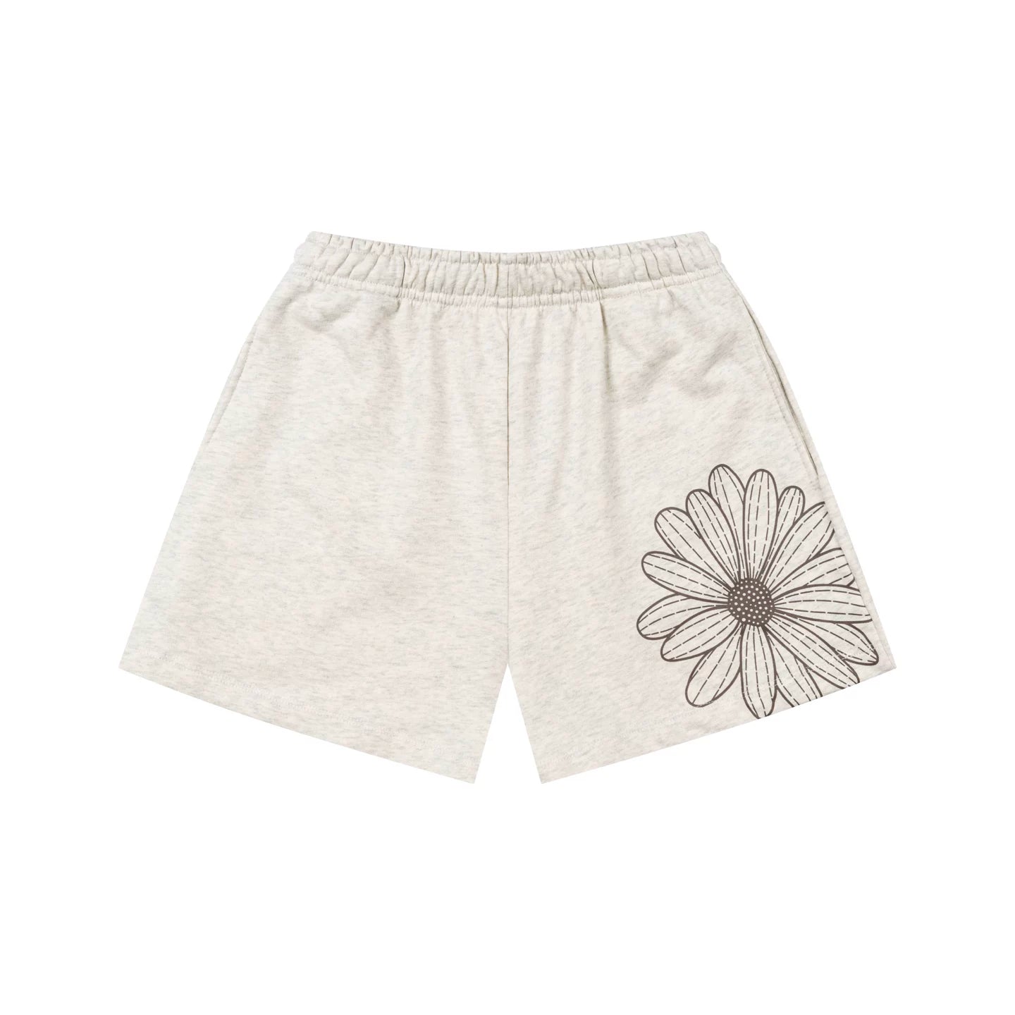 Mardi Flower Print Summer Casual Lounge Cotton Shorts