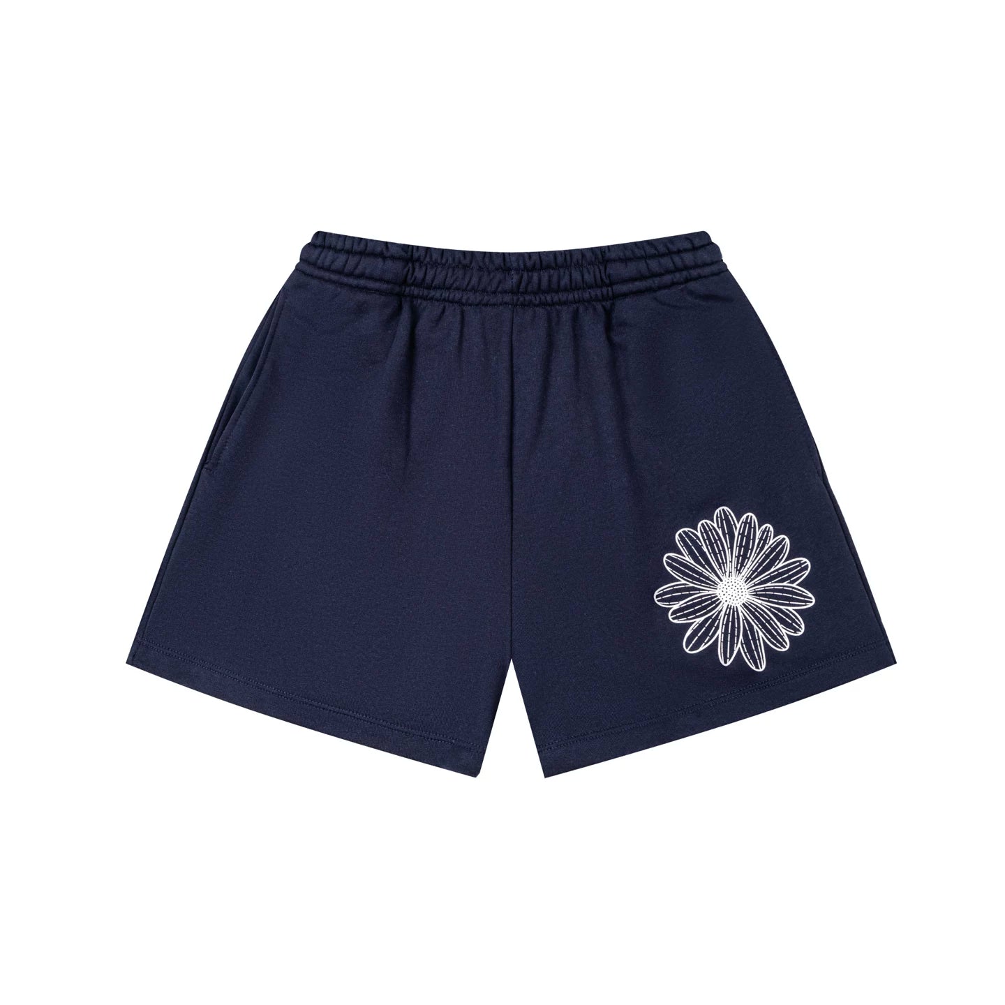 Mardi Flower Print Summer Casual Lounge Cotton Shorts