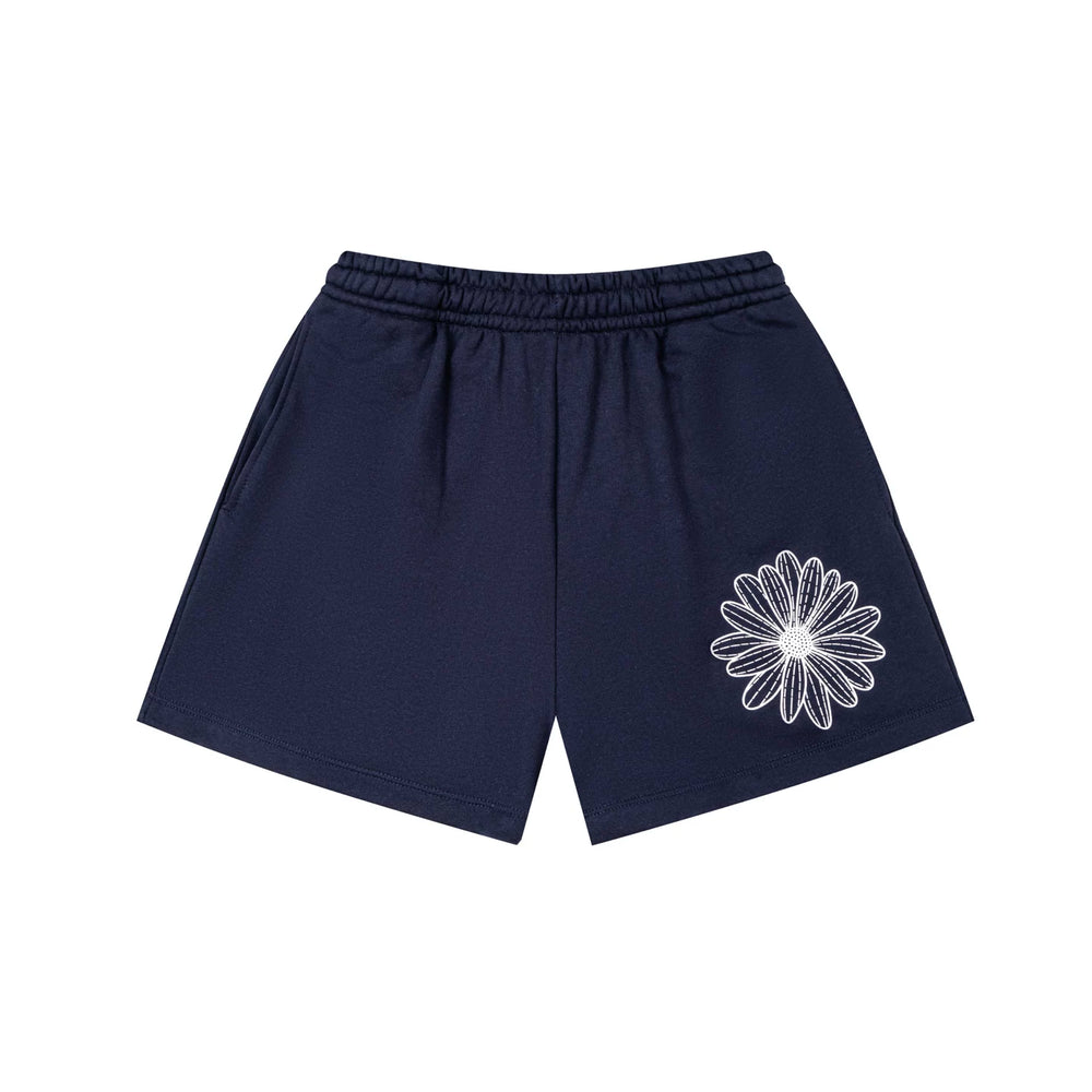 Mardi Flower Print Summer Casual Lounge Cotton Shorts