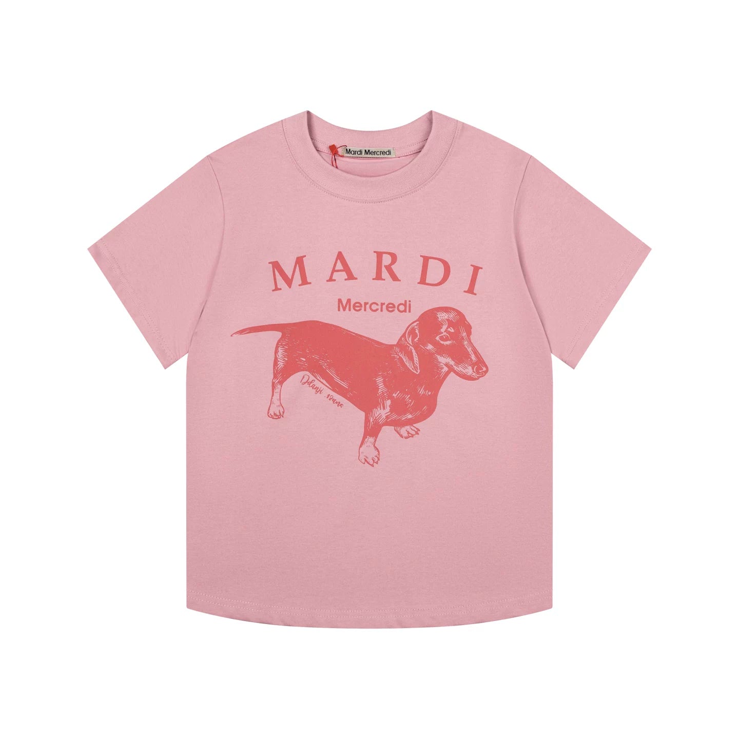Mardi Dachshund Graphic Summer Casual Cotton Tee Unisex
