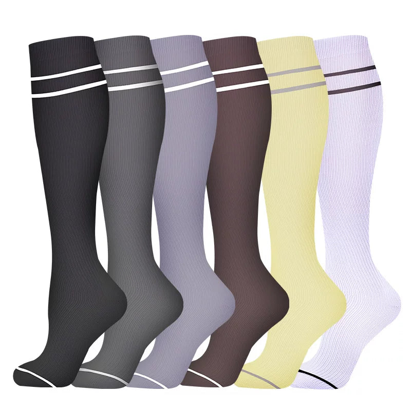 Unisex Compression Sports Socks Moisture Wicking Multi Pack